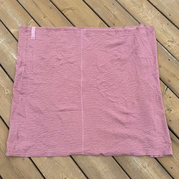 NWOT Lululemon Vinyasa Snap Scarf Mauve Pink Textured Crinkle Spanish Rose - Picture 3 of 7